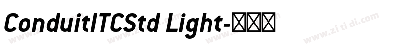 ConduitITCStd Light字体转换